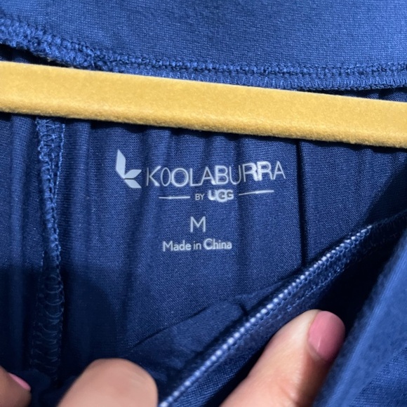 Koolaburra By UGG Cozy Pajama Set Women’s Size M Blue Cropped Wide Leg Pant - Picture 6 of 9